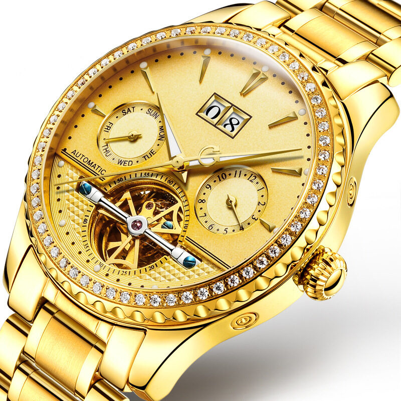 Men's Watch Automatic Mechanical Hollow Waterproof Fashion Luminous