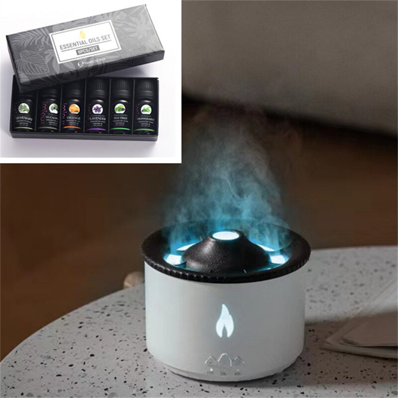 New Creative Volcano Aromatherapy Machine Flame Lamp Belt