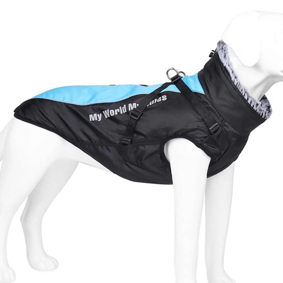 Warm Waterproof Reflective Big Dog Shell Jacket Pet