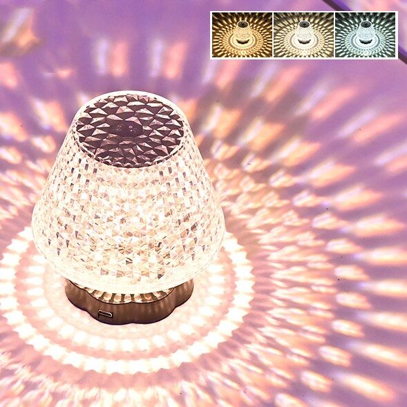 Diamond Crystal Lamp Table Light USB Touch Sensor