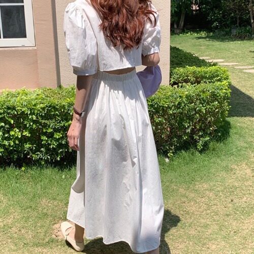 Dress For Women Fitted Waist Backless Temperament Long