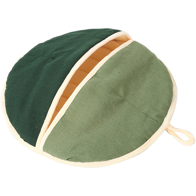 Round Fan Cotton And Linen Wool Warm Semi