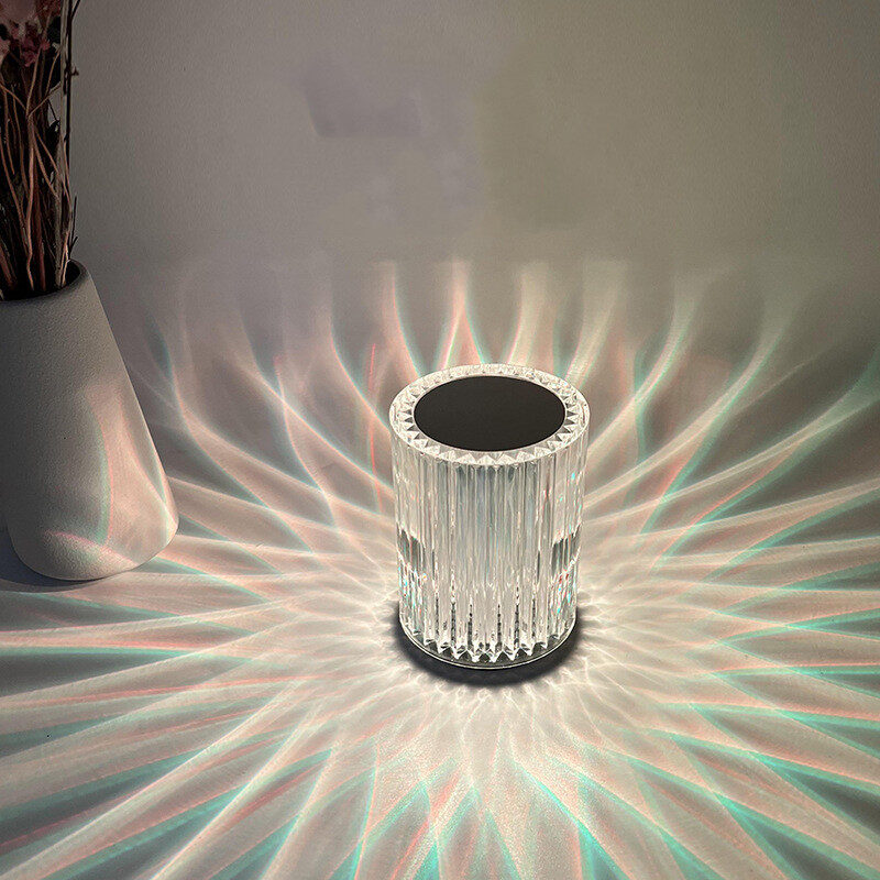 Crystal Lamp Acrylic Creative Lines Small Night