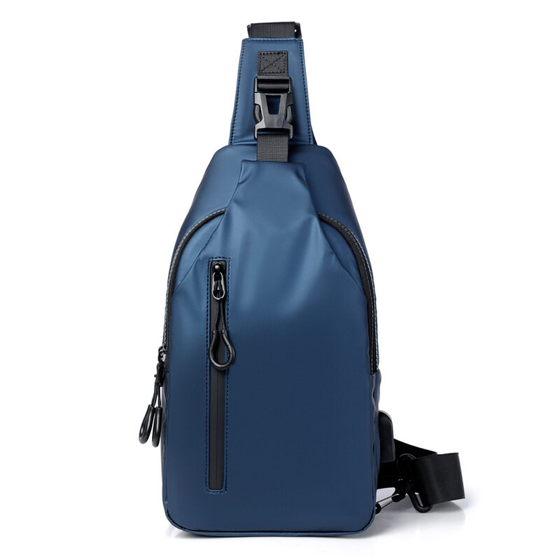 Black Sling Crossbody Backpack Shoulder Bag For Men