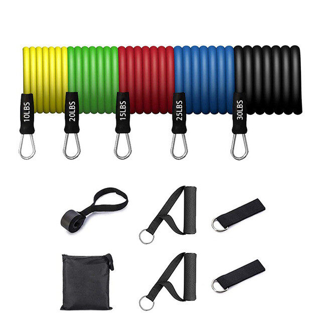 Resistance Bands Set 7 Piece Exercise Band Portable