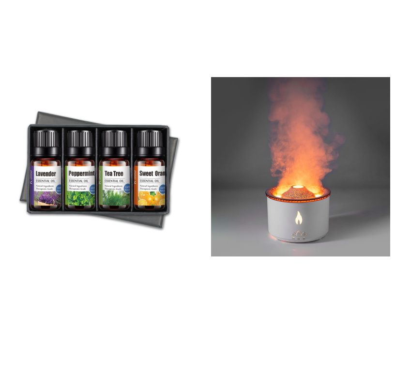 Creative Ultrasonic Essential Oil Humidifier Volcano Aromatherapy Machine