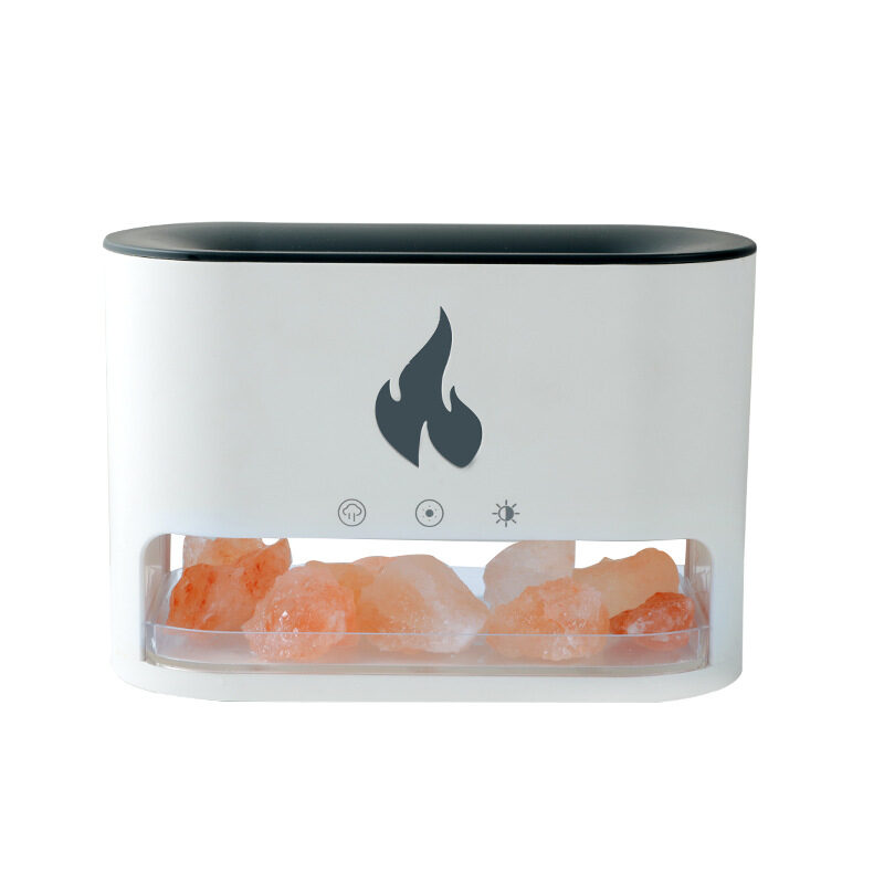 New Flame Humidifier Aromatherapy Machine Crystal Salt Stone