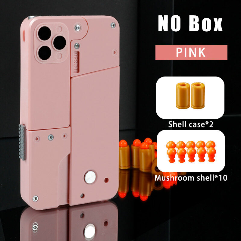 Folding Pistol Bullet Automatic Shell Throwing Toy Creative