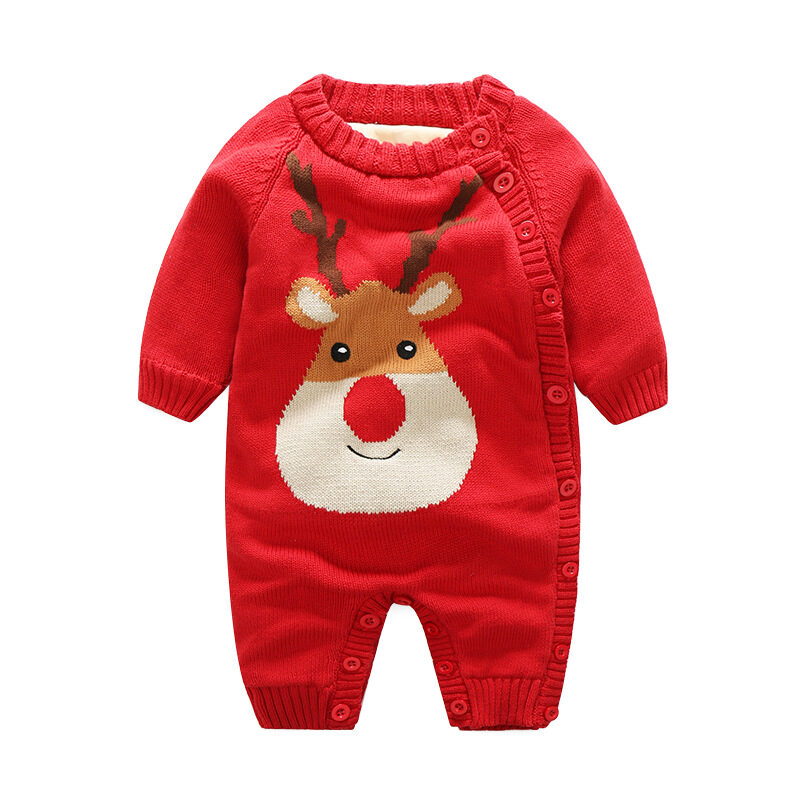 Newborn Baby Clothes Crawling Thickening Out Harness