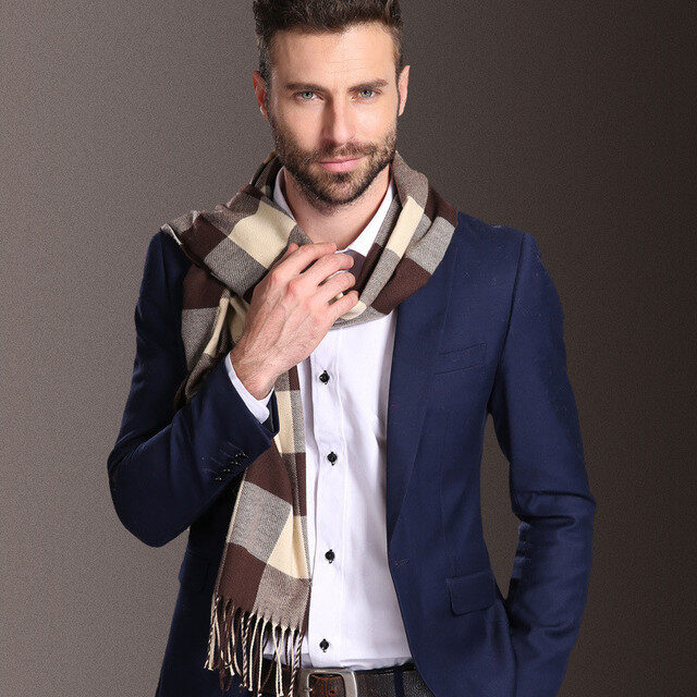 New Europe Fashion Shawl Scarves Men Winter Warm