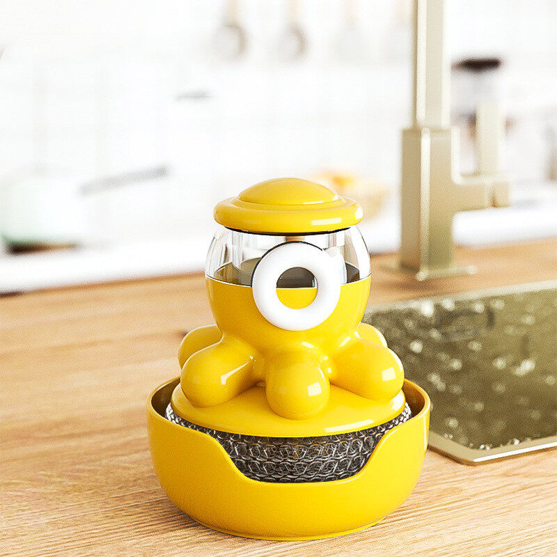 Octopus Pot Brush Self Adding Liquid Kitchen Tools