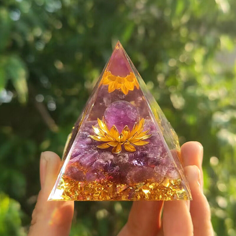 Crystal Ball Pyramid Ornaments