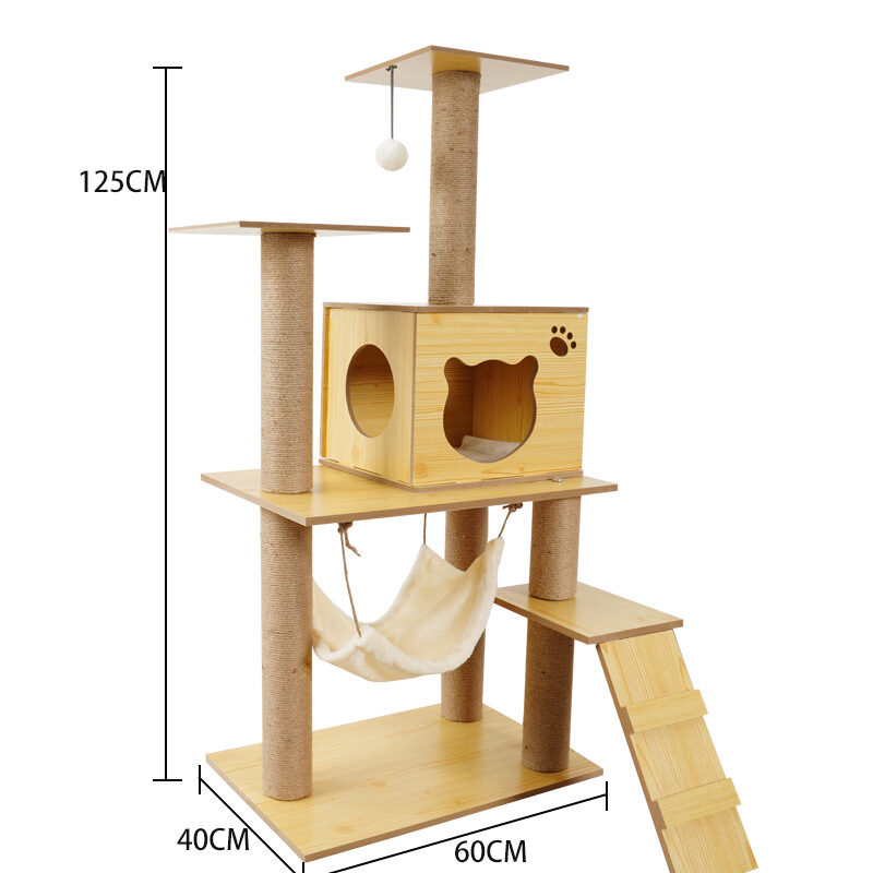 Cat Crawl Nest Scratching Board Tree Supplies Pet