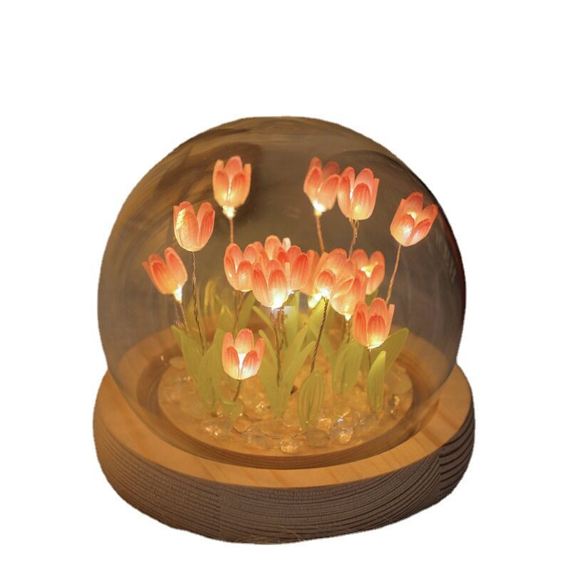 Handmade Tulip Night Light Heat Shrinkable Film DIY