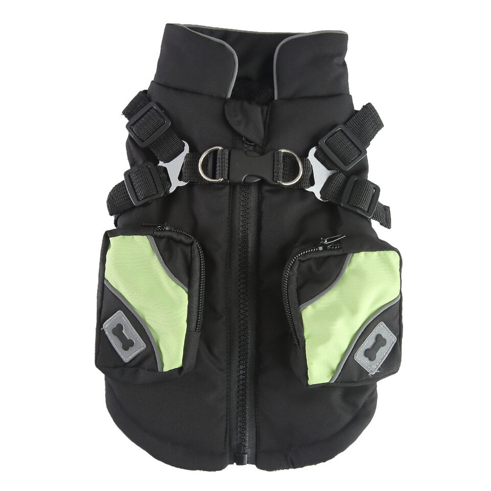 Pet Winter Cotton Dog Clothes Zipper Jacket Supplies
