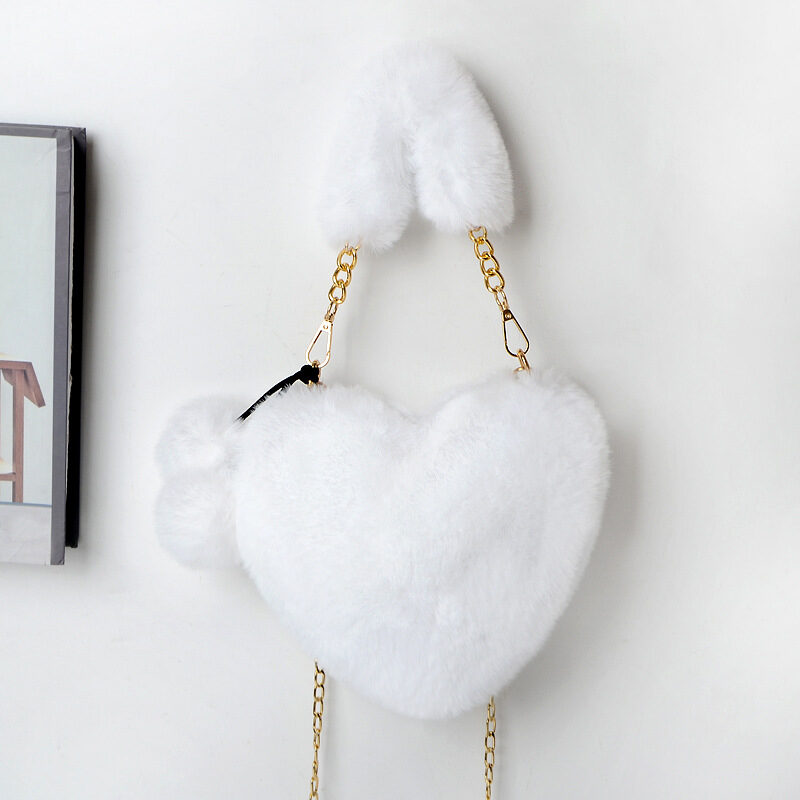 Love Bags Soft Plush Handbags Women Valentine's Day