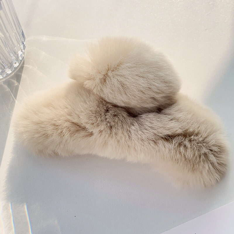 Korea Real Otter Hair Clip Female