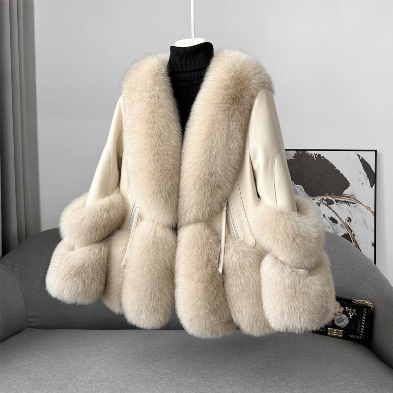 Women's Fur Coat A Young Down Jacket Thickened