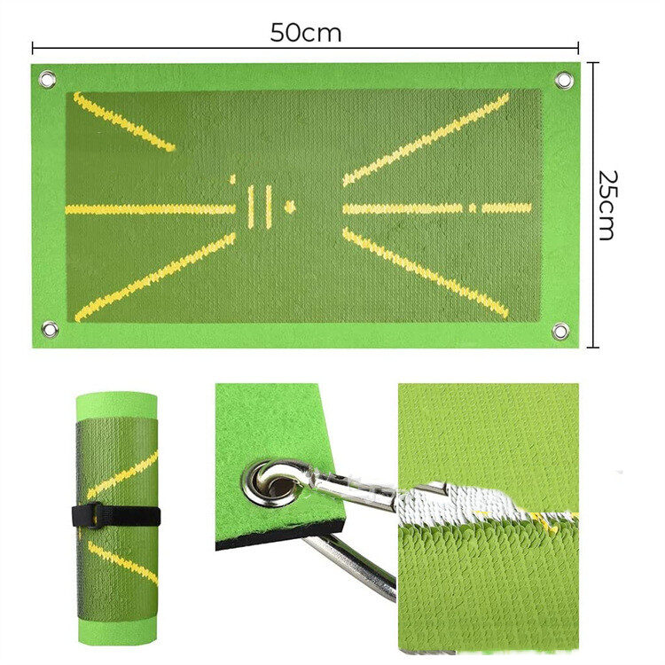Portable Golf Training Mat For Swing Detection Batting