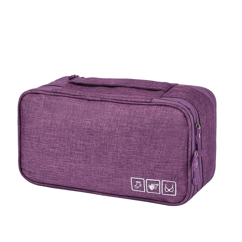 Travel Makeup Bags Women Multi-function 3-shelf Underwear Storage
