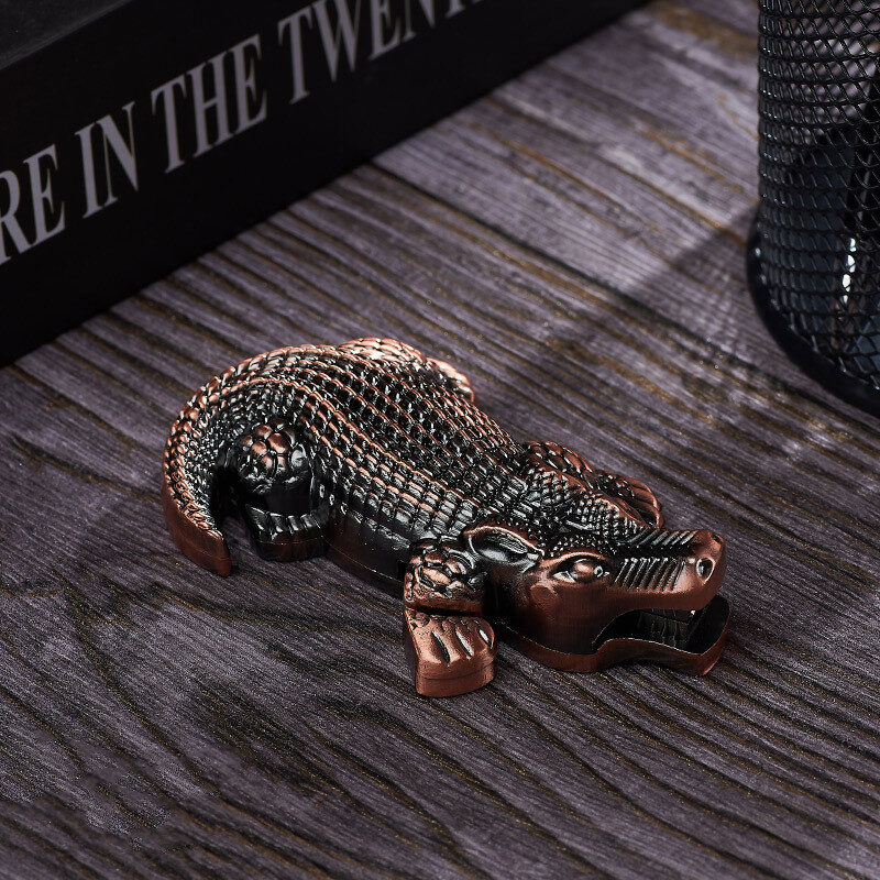Metal Creative Lighter Personalized Butane Inflatable Crocodile Shaped