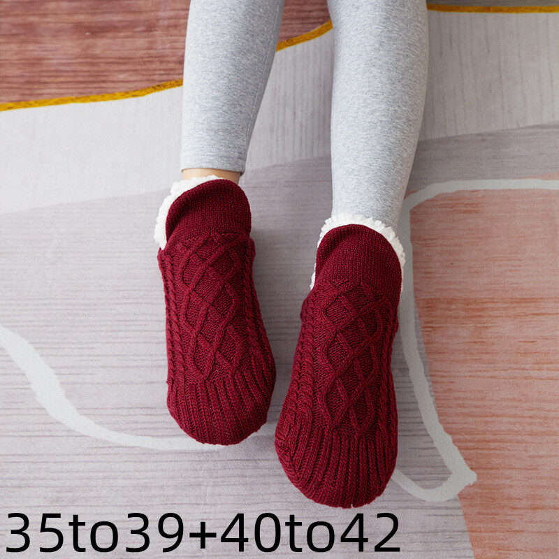 Winter Woolen Socks Women Thicken Warm Home Bedroom