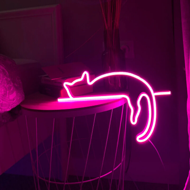 Neon Light-emitting Cat LED Light Room Bedroom Decorative