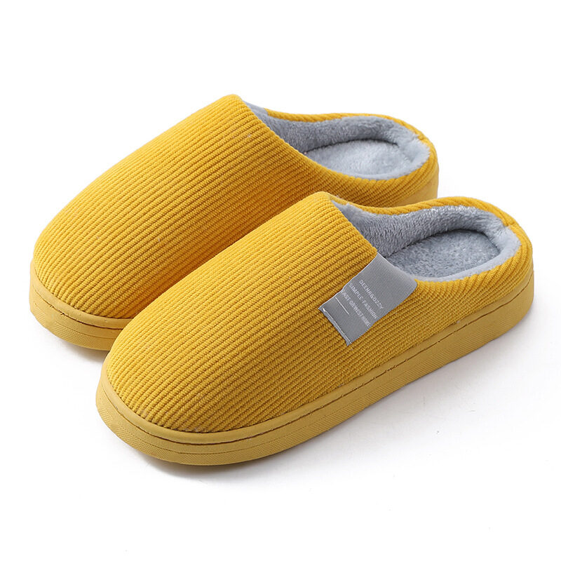 Corduroy Slippers For Women Home Shoes Men Couple