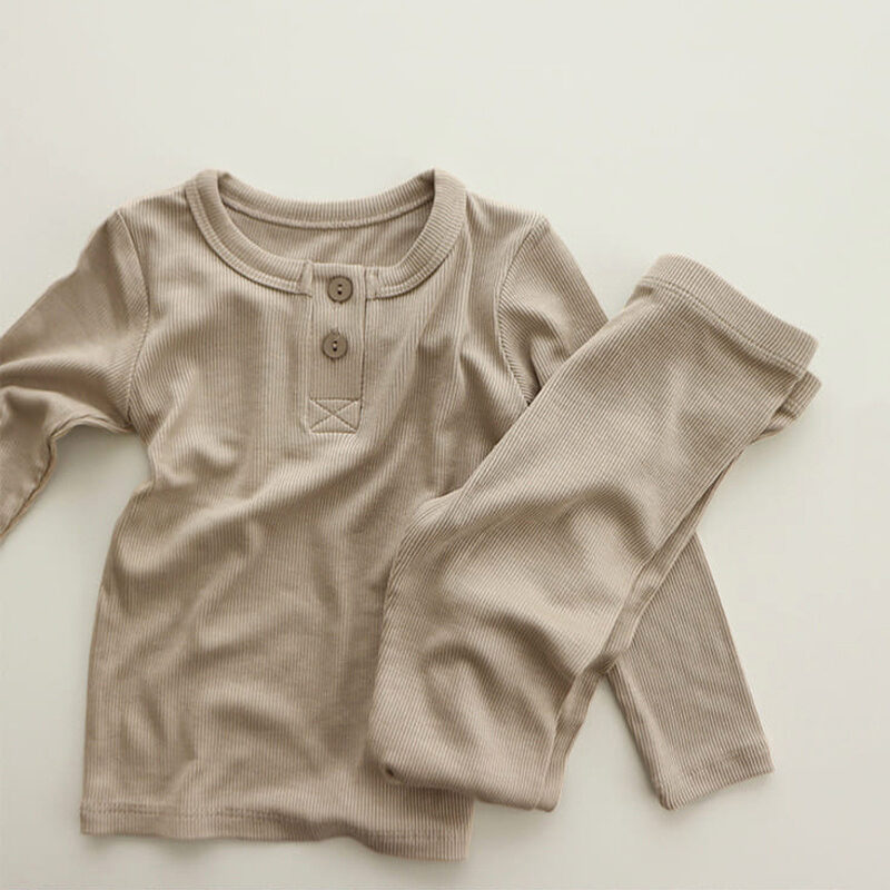 Baby Kids Pajamas Sets Girl Boy Sleepwear Suit