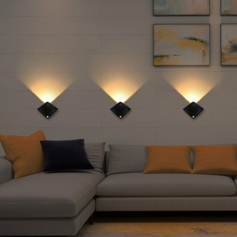 Wireless USB Rechargeable Decor Wall Lamp Human Body