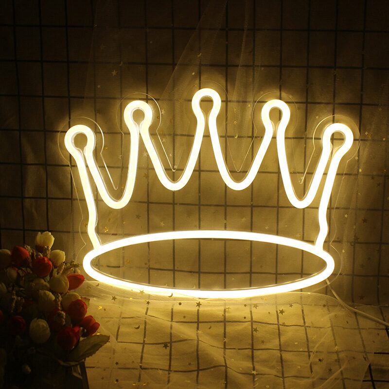 Internet Celebrity Atmosphere Luminous Crown Neon Light Ins