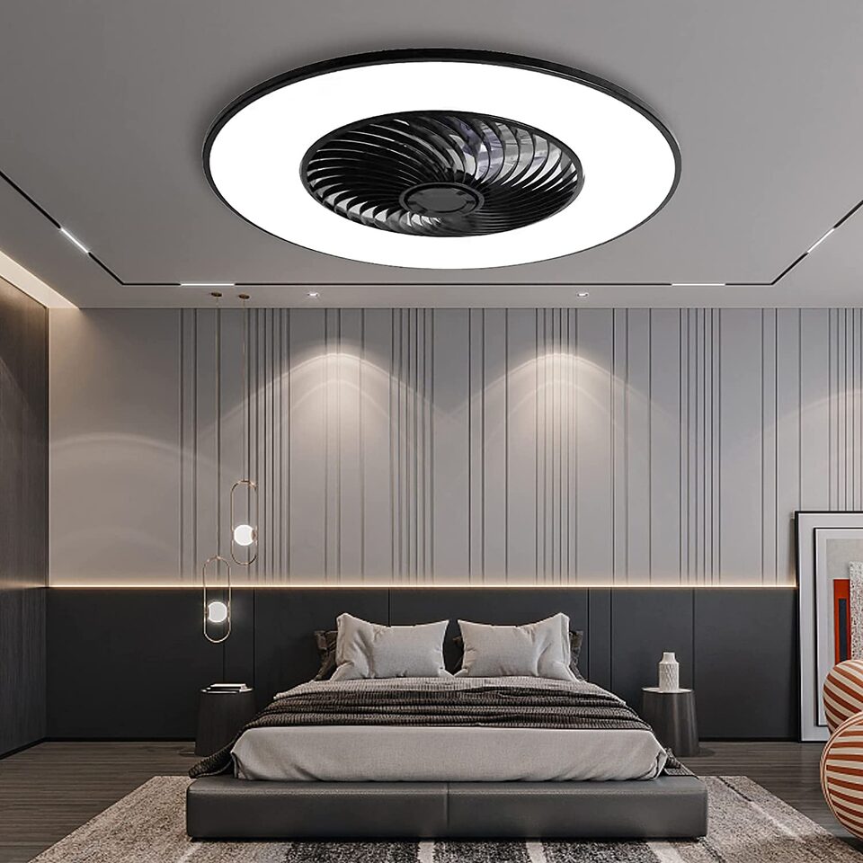 Simple Invisible Fan Light Smart Bedroom Ceiling