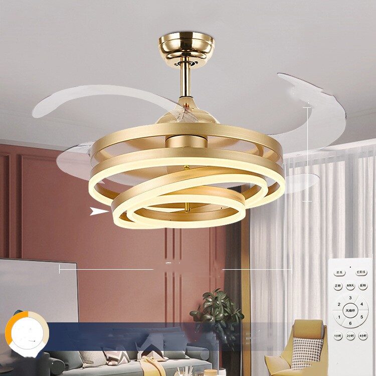 Household Living Room Bedroom Lights With Electric Fans