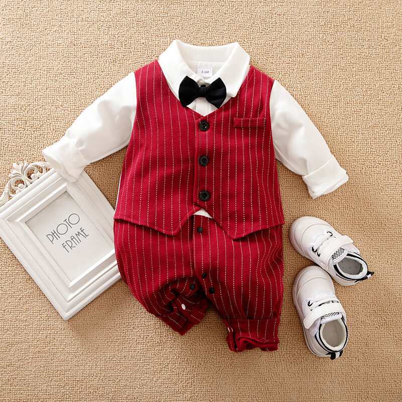 Baby Boy Gentleman Jumpsuit Autumn Clothing