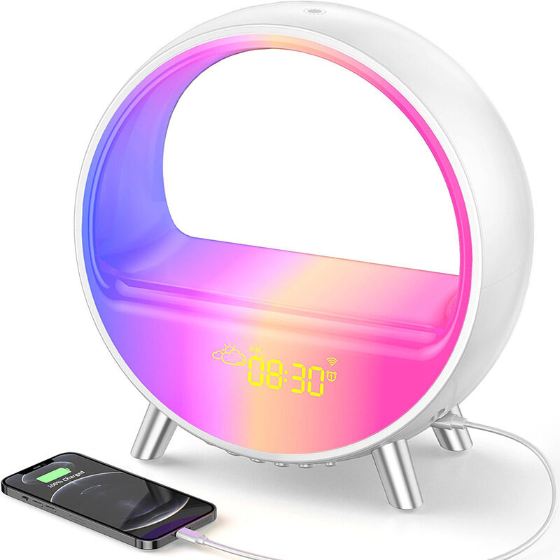 Atmosphere Lamp Bluetooth Speaker Smart Alarm Clock Night