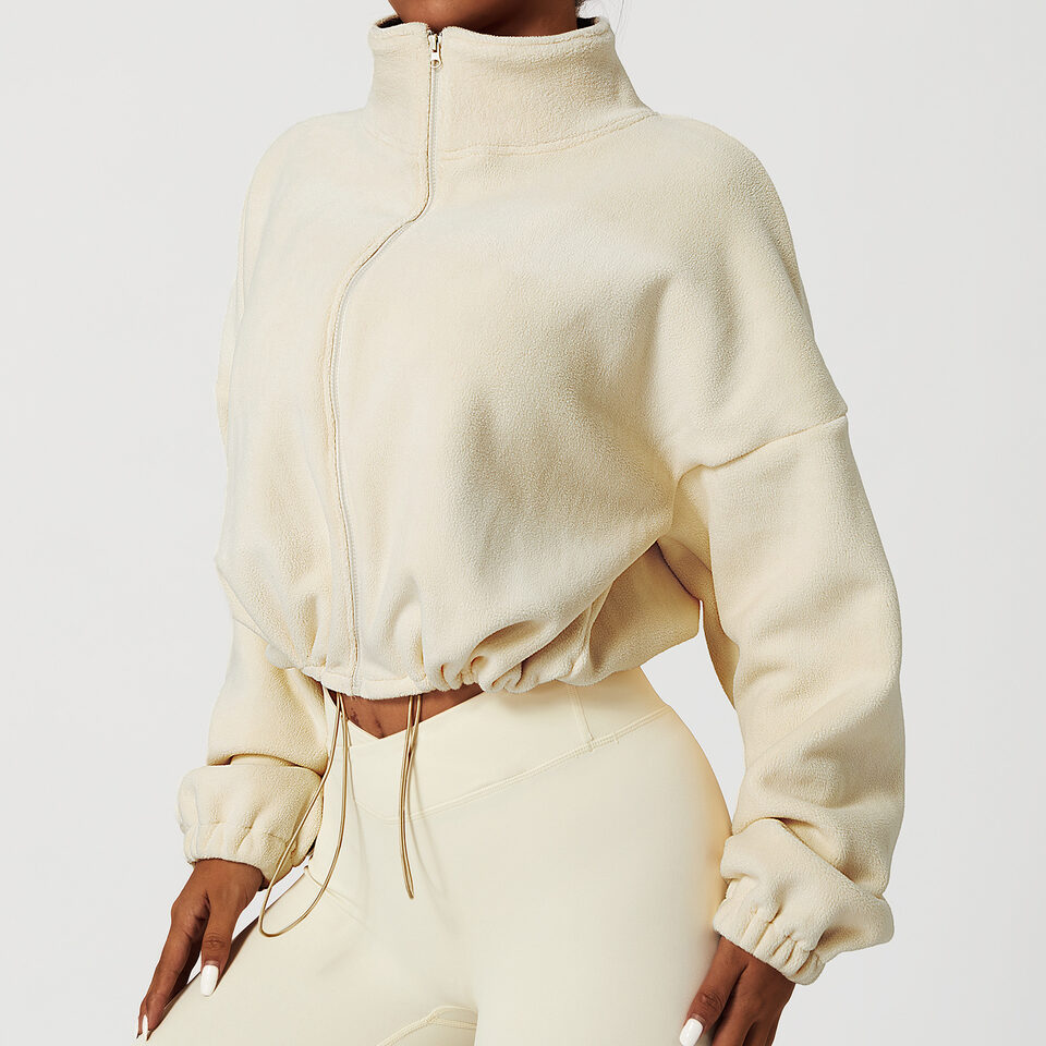 Outdoor Cashmere Sports Coat Women's Autumn Stand Collar