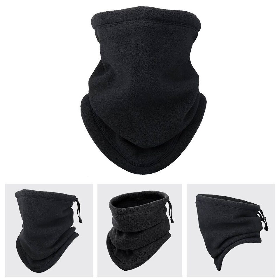 Winter Windproof Scarves Fleece Tube Scarf Mask Soft