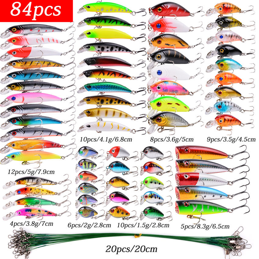 Fishing Lure Set Hard Bait Mini Minnow Floating