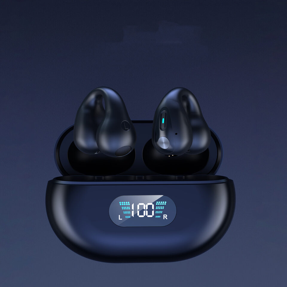 Bone Conduction Headphones TWS Earbuds Ear Clip Bluetooth