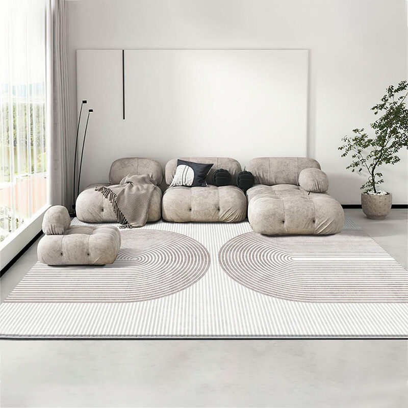 Minimalist Line Thickened Art Carpet Nordic Fluffy Soft