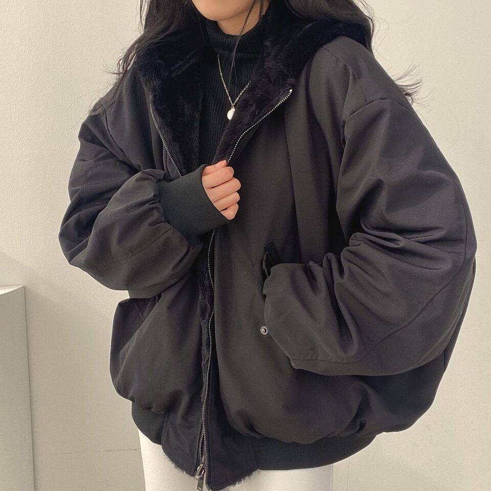 Loose And Thickened Cotton Coat On Both Sides