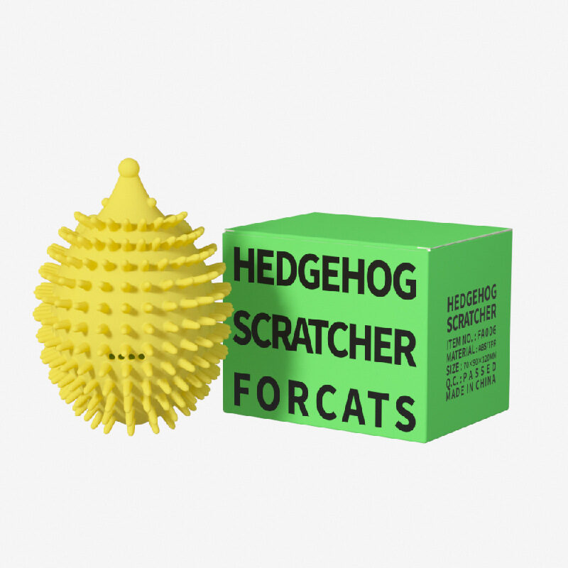 New Pet Toy Hedgehog Cat Corner Tickler Mint