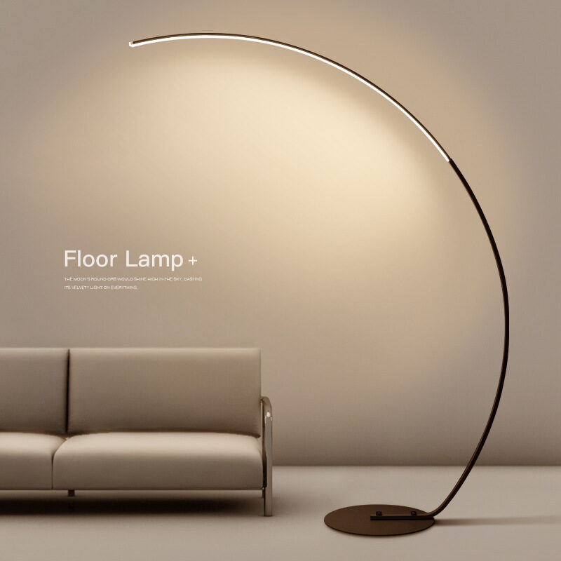 Minimalist Modern Floor Lamp - Black And White