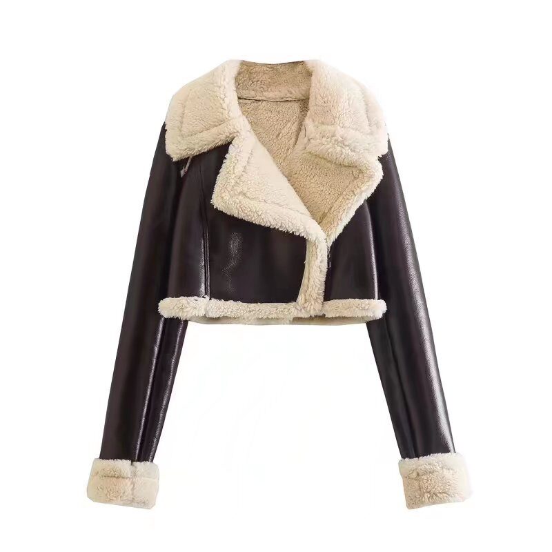 Women's Short Lapel Long Sleeve Slim Fashion Personality