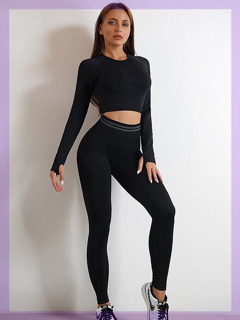 Seamless Sports Set For Women Workout Outfit Booty