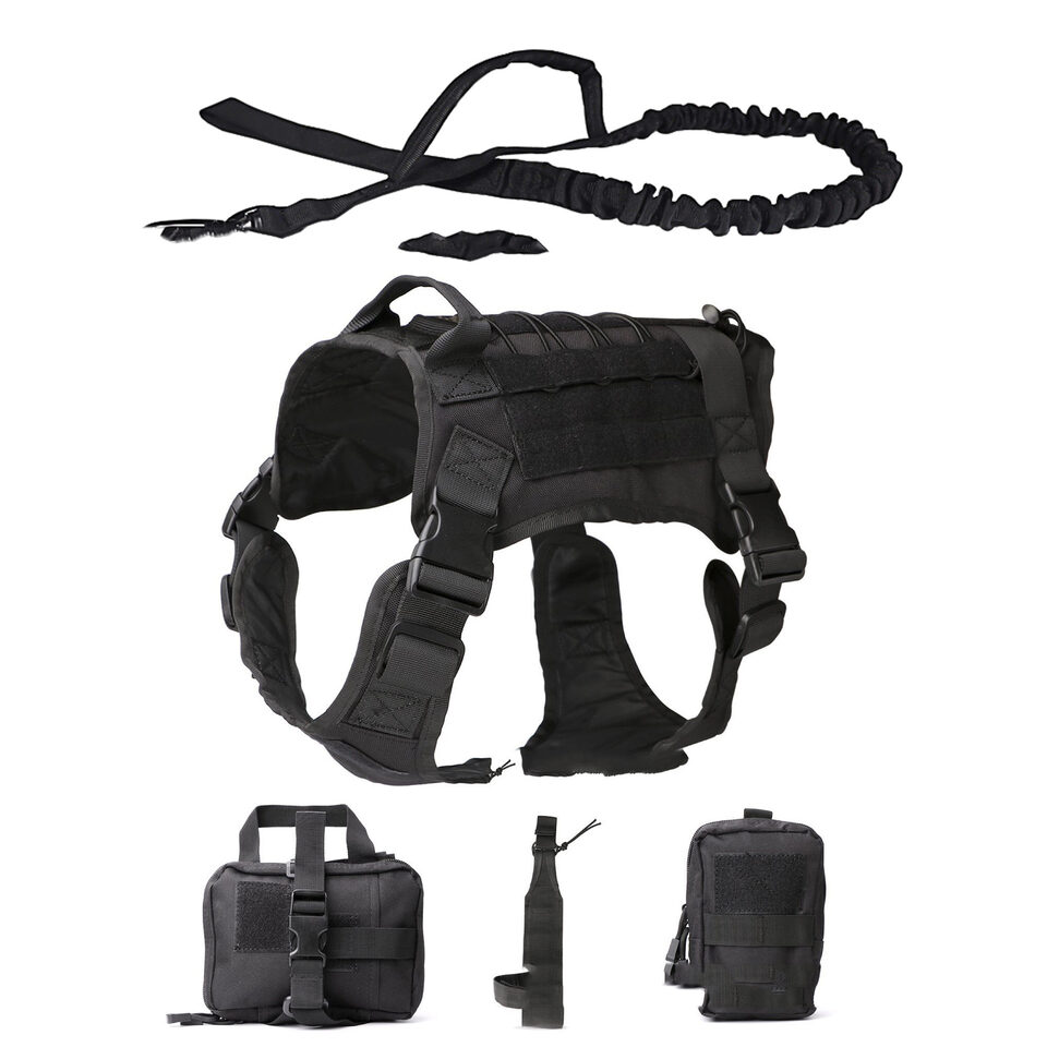 Outdoor Dog Vest Five Piece Suit Tactical Clothing
