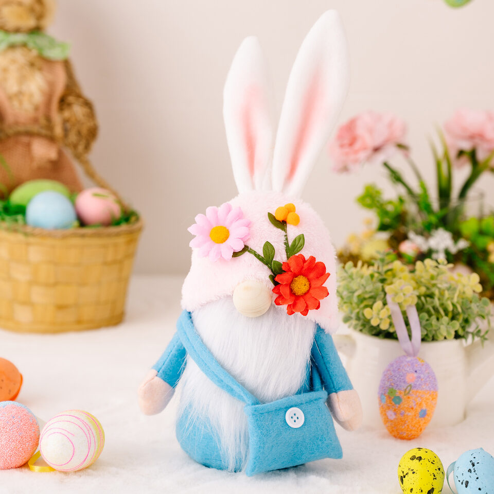 Easter Faceless Gnome Rabbit Doll DIY Handmade Home