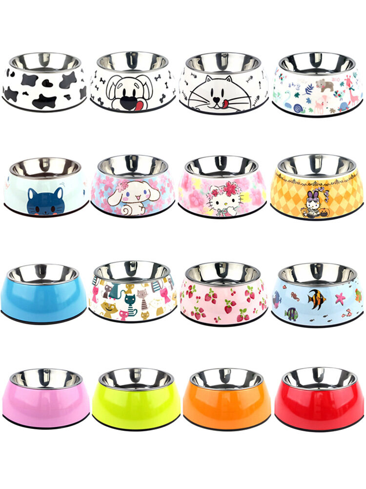 Dog Bowl Cat Food Stainless Steel Pet Supplies