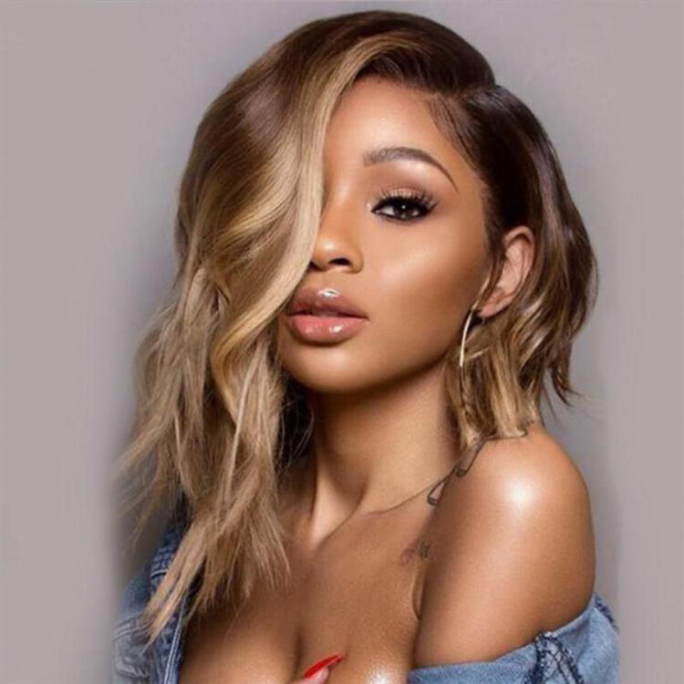 Trend Wig Blonde Multi-colored Curly Hair Exotic
