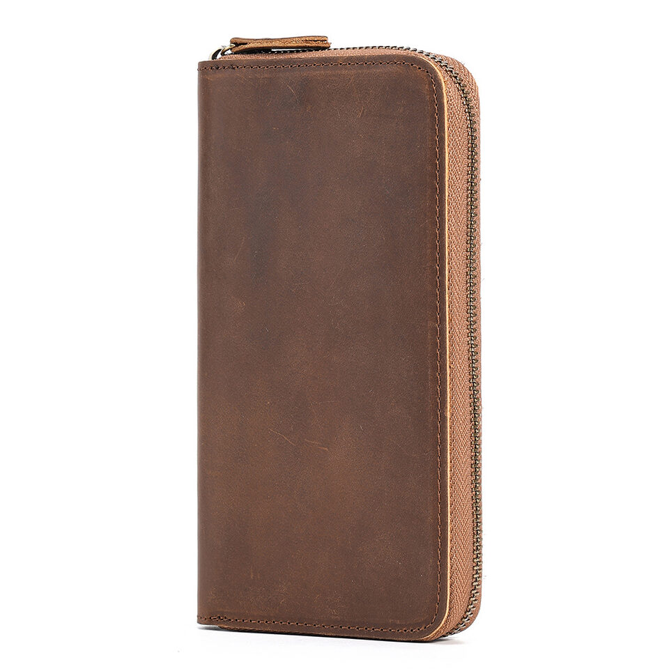 Joyir Genuine Leather Long Wallets for Men RFID